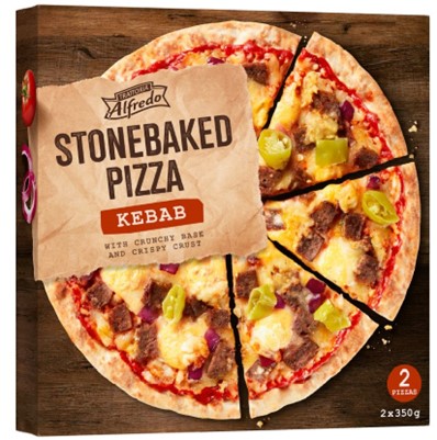 Alfredo Stonebaked pizza kebab